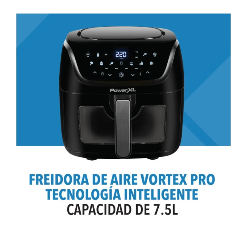 Power XL Olla Freidora de Aire Wi-Fi 7.5 Litros, AF-E8001-WA-LA