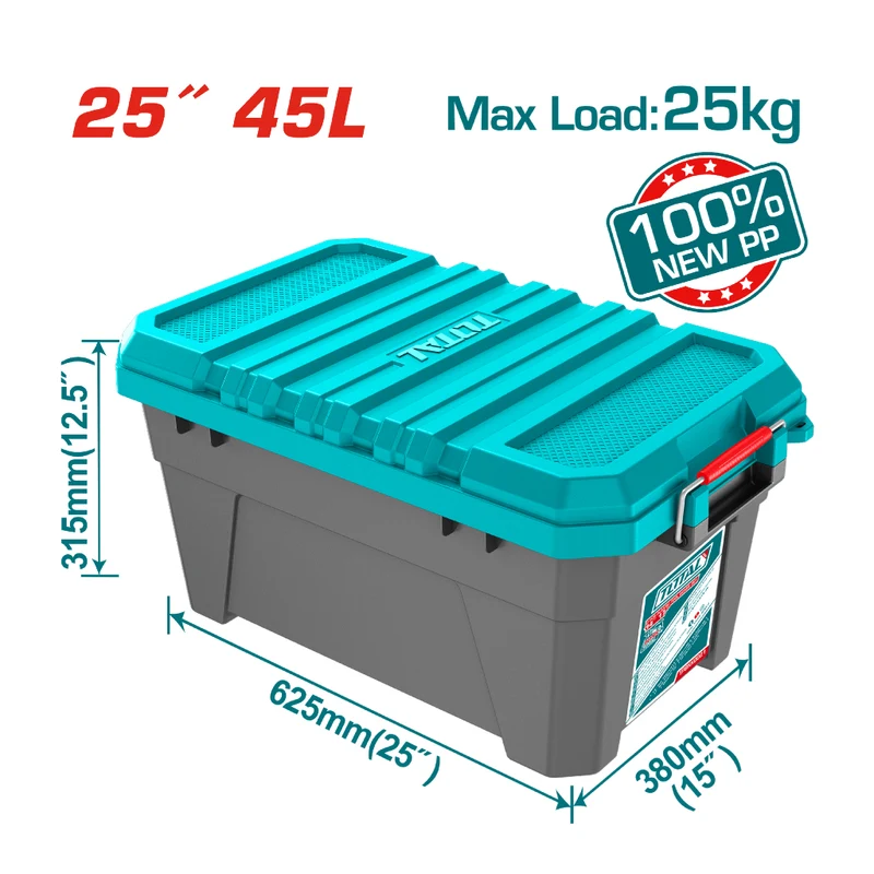 Total Caja de Herramientas de Plástico 45 Litros, TPBX0252