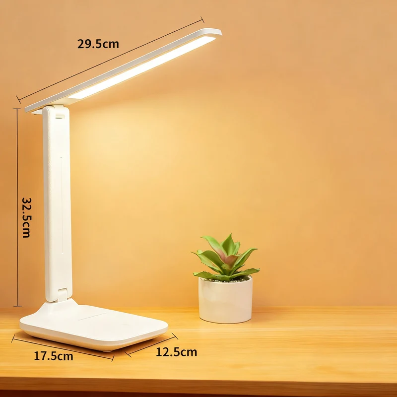 Klappbare LED-Schreibtischlampe mit USB-Anschluss