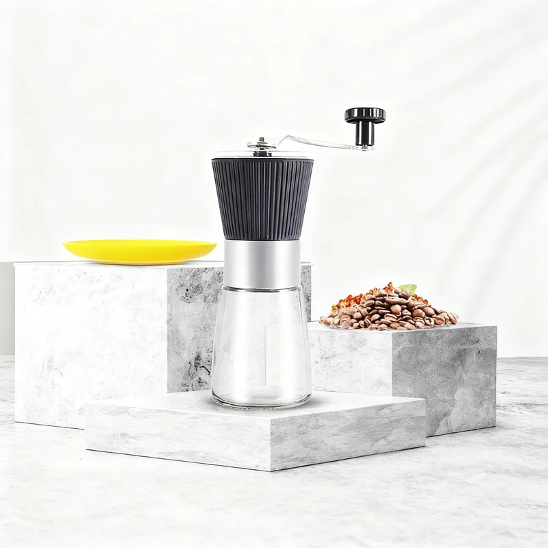 Handkaffeemühle aus Edelstahl