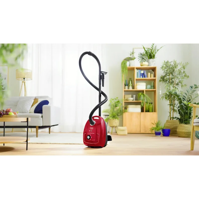 B-Ware Bosch Staubsauger mit Beutel Serie 4 rot 600 W 4 l Staubkapazität 10 m Radius