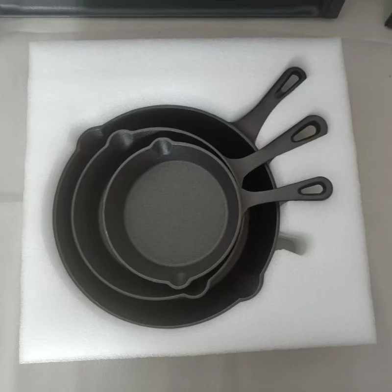 Gusseiserner Topf-Set, 3 oder 4 Teile, 14–26 cm
