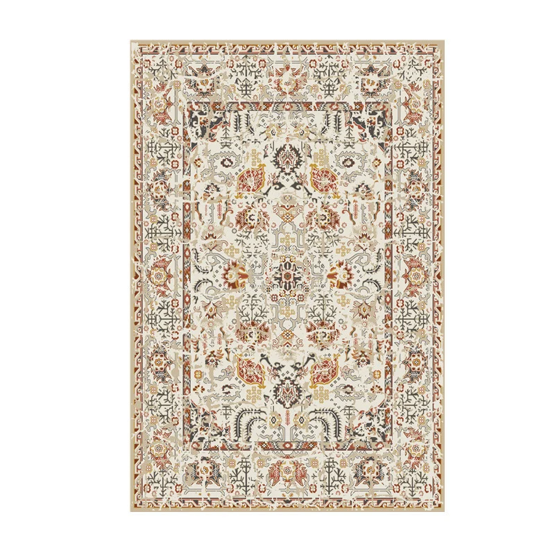 Vintage-inspirierter Blumenmuster-Teppich