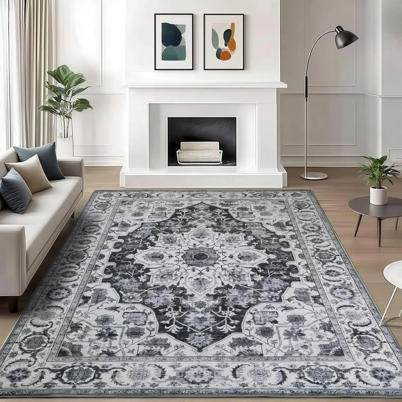 Vintage-inspirierter floraler Teppich
