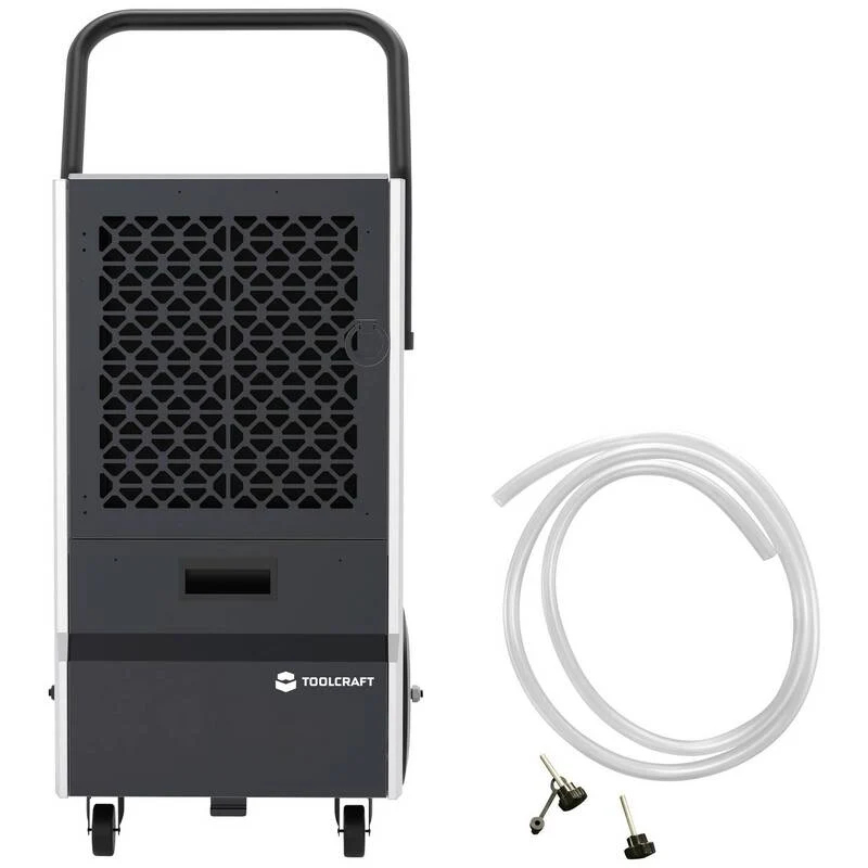 B-Ware TOOLCRAFT OL50-BD056CES Luftentfeuchter 80 m² 545 W 50 l/Tag Grau-Weiß