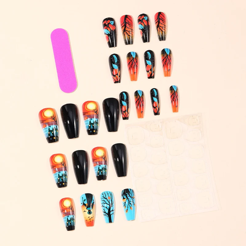 Künstlerische Halloween-Themen-Nagelkunst-Erweiterungen Karnz