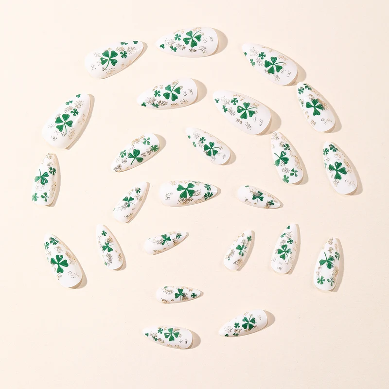 3D Shamrock Klee Nail Art Extensions Karnz
