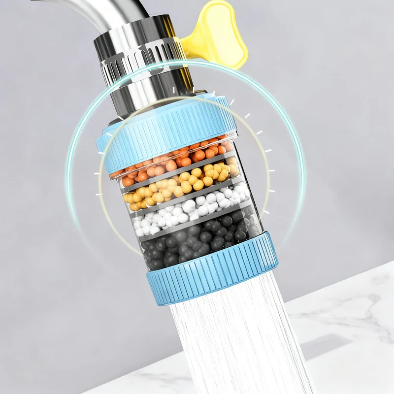 Drehbarer Wasserhahn-Aufsatz mit Filterung