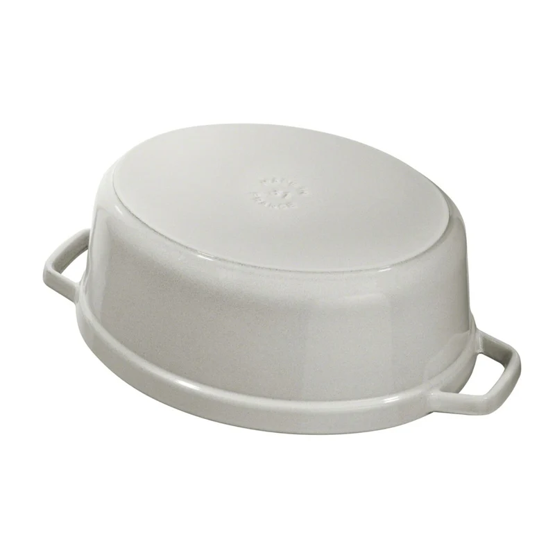 Staub Olla de Hierro Fundido Ovalada con Tapa, 29 cm