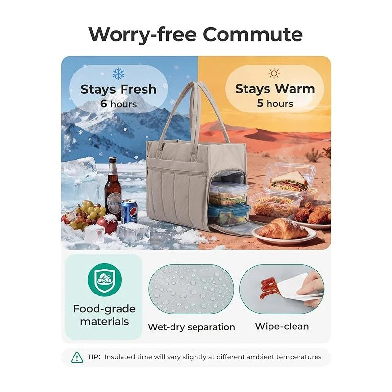 Isolierte umweltfreundliche Lunch-Tasche Karnz