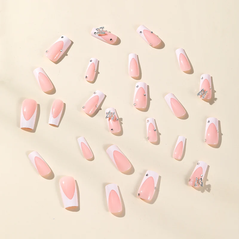 Elegante Stiletto Acryl Nagelkunst Verlängerungen Karnz
