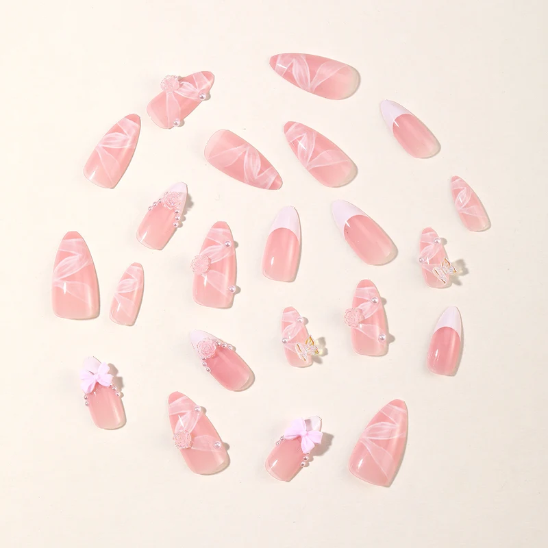 Dekorative Acryl Stiletto Nagelverlängerungen Karnz 1789713480