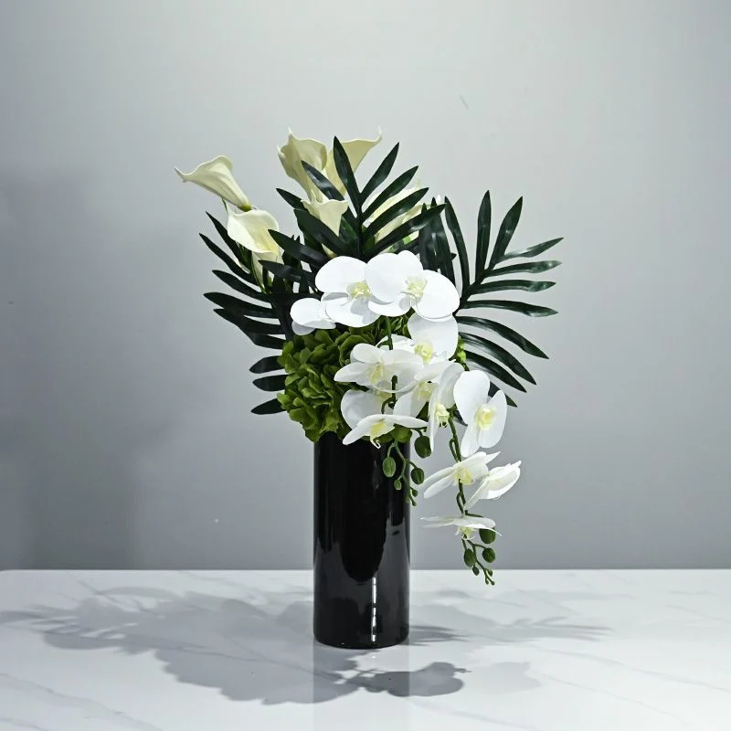Elegantes Faux-Orchideen-Blumenzentrum