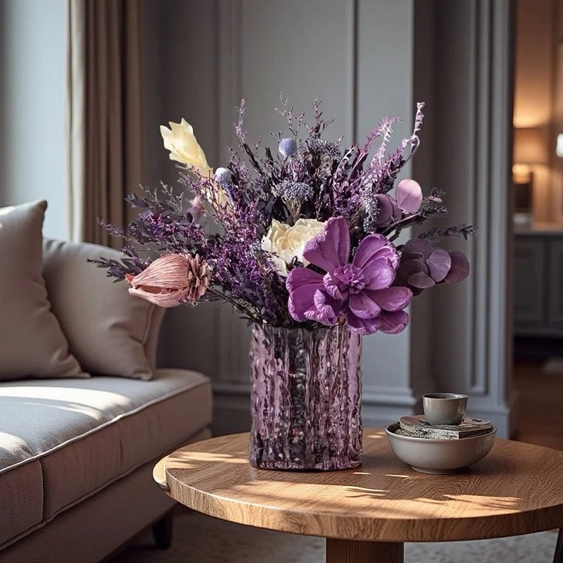 Elegante getrocknete Blumenarrangement-Darstellung
