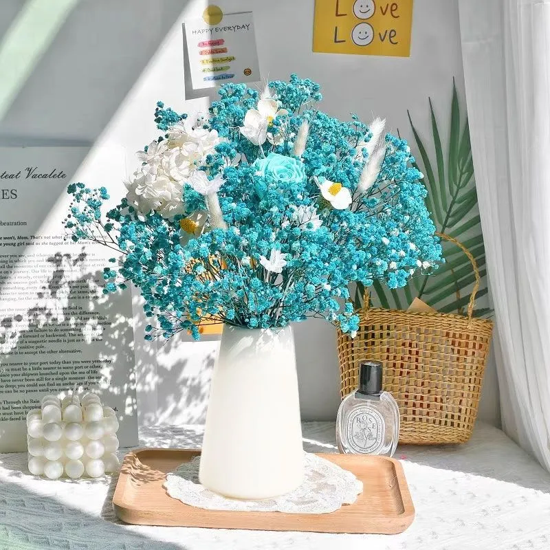 Elegante Getrocknete Blumenmitteltafel