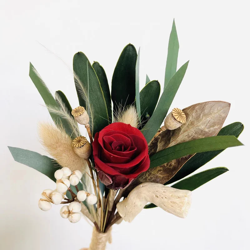 Getrocknete botanische Blumenarrangement