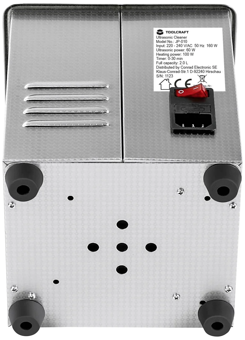 B-Ware TOOLCRAFT USC-200 Ultraschallreiniger Schmuckreiniger Werkzeugreiniger