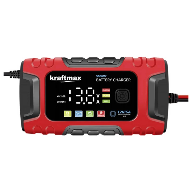 B-Ware kraftmax Ladegerät Batterieladegerät Akkulader 12V Akku Diagnose Motorrad Auto