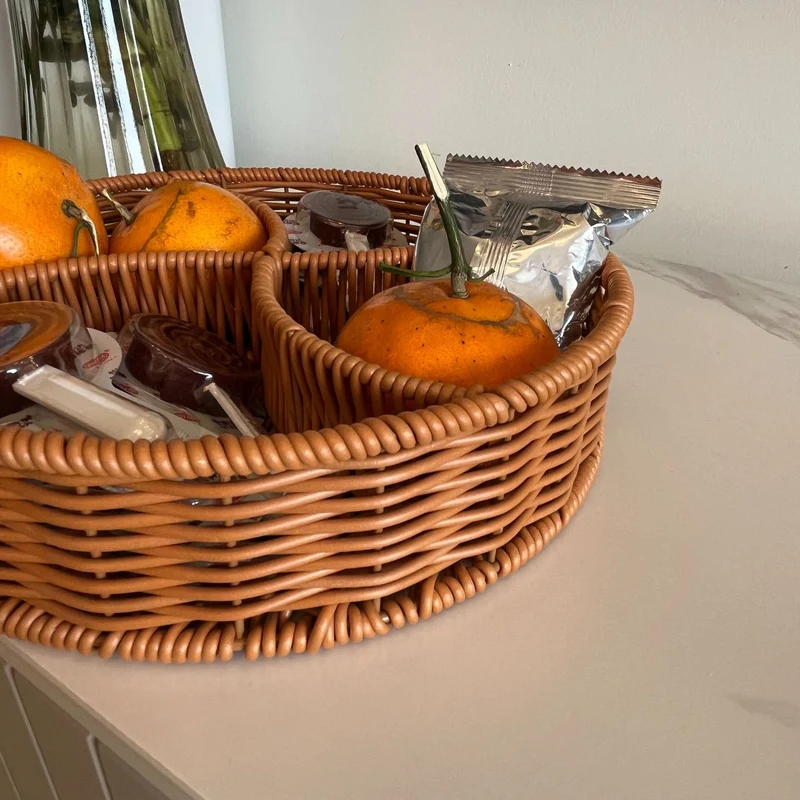 Rundergewebter Organizerkorb Karnz