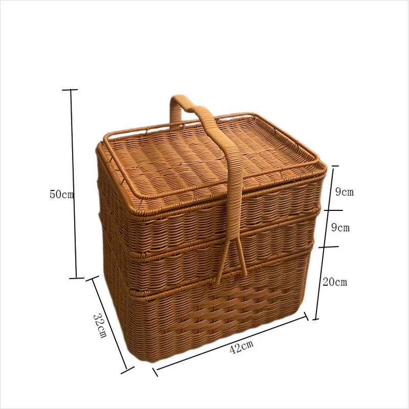 Eleganter Geflochtener Picknickkorb Karnz