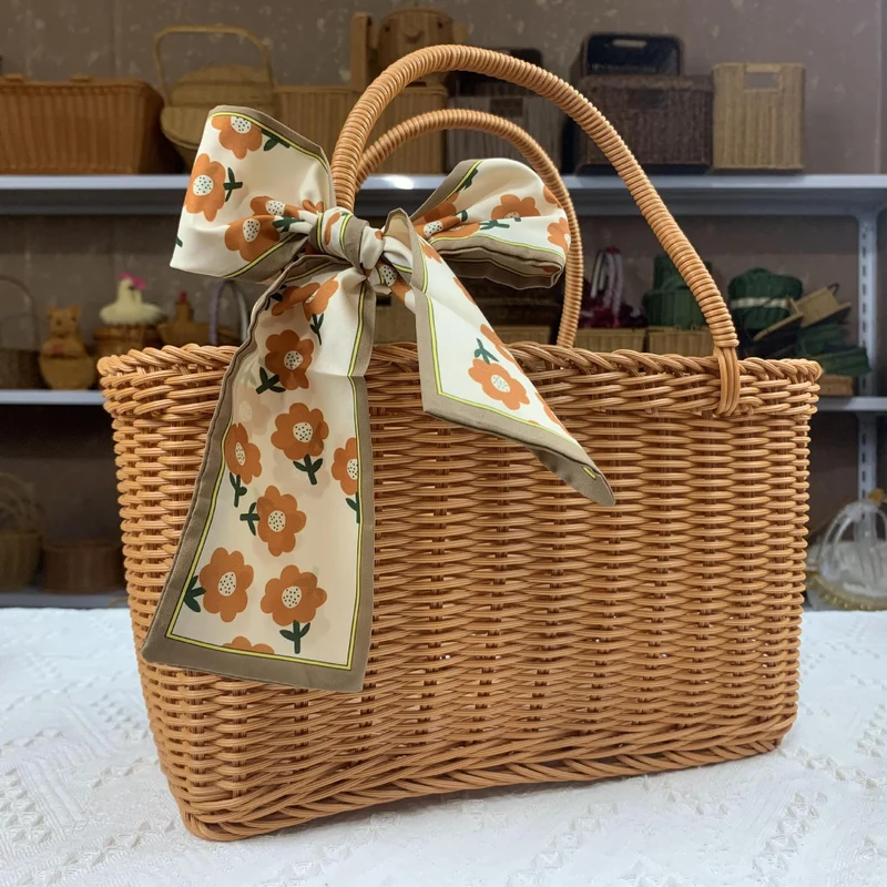 Eleganter Geflochtener Picknickkorb Karnz