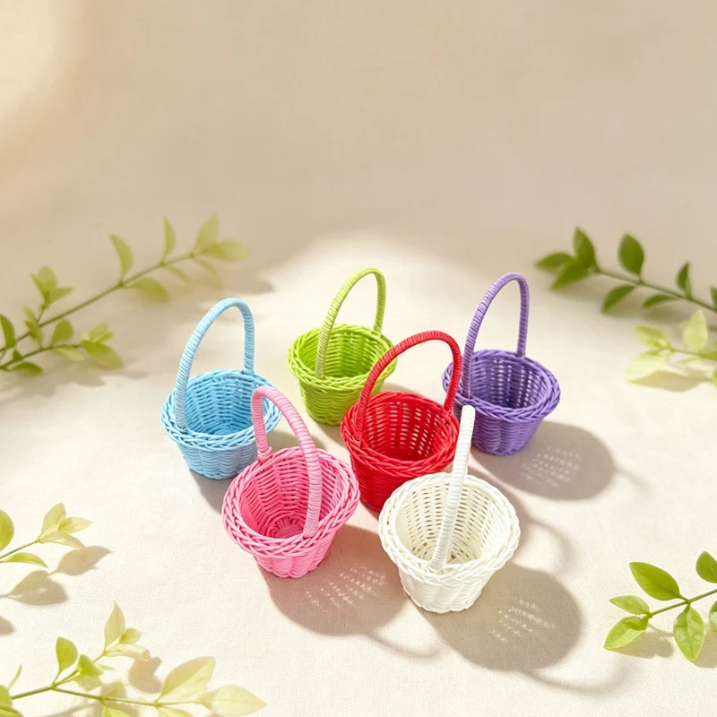 Dekorative Miniatur Geflochtene Korb Karnz