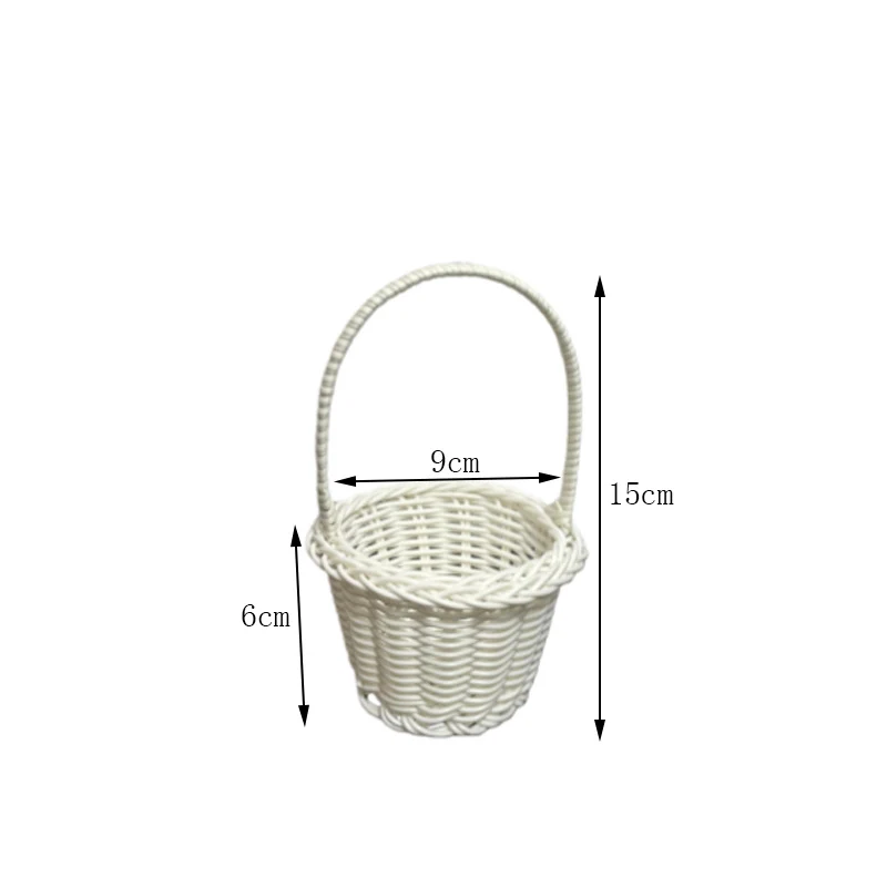 Dekorative Miniatur Geflochtene Korb Karnz