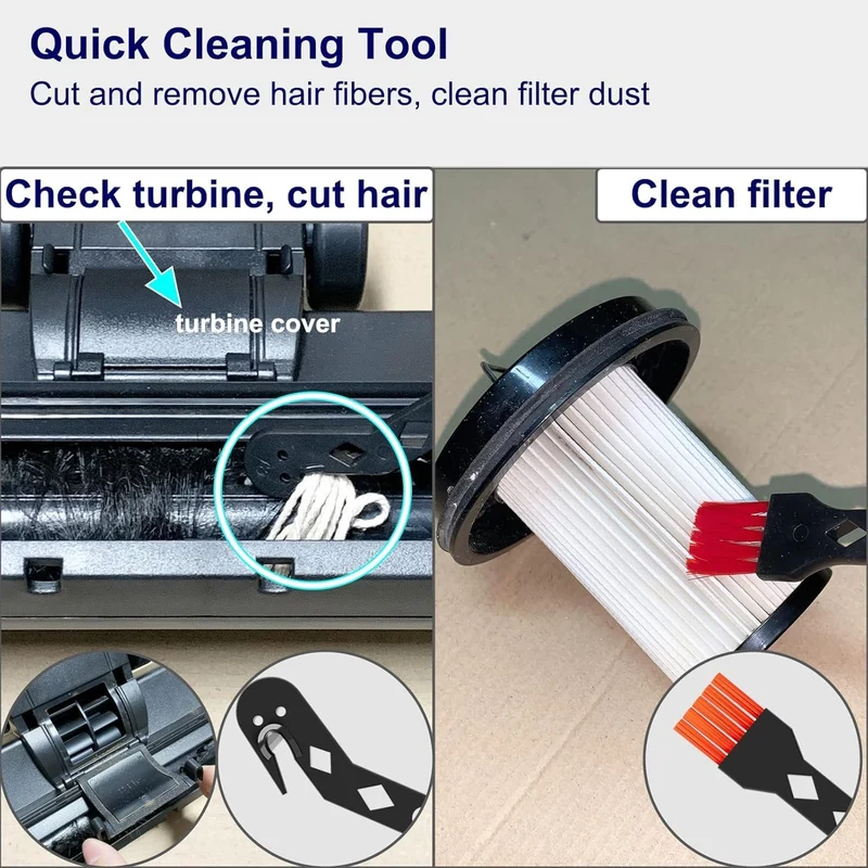 Aspiron Vacuum Carpet Brush Attachment, 1.25" Turbo Floor Brush for AS-CA006, AS-CA033, AS-CA034 – Universal Vacuum Cleaner Head Replacement Carpet & Rug Cleaning