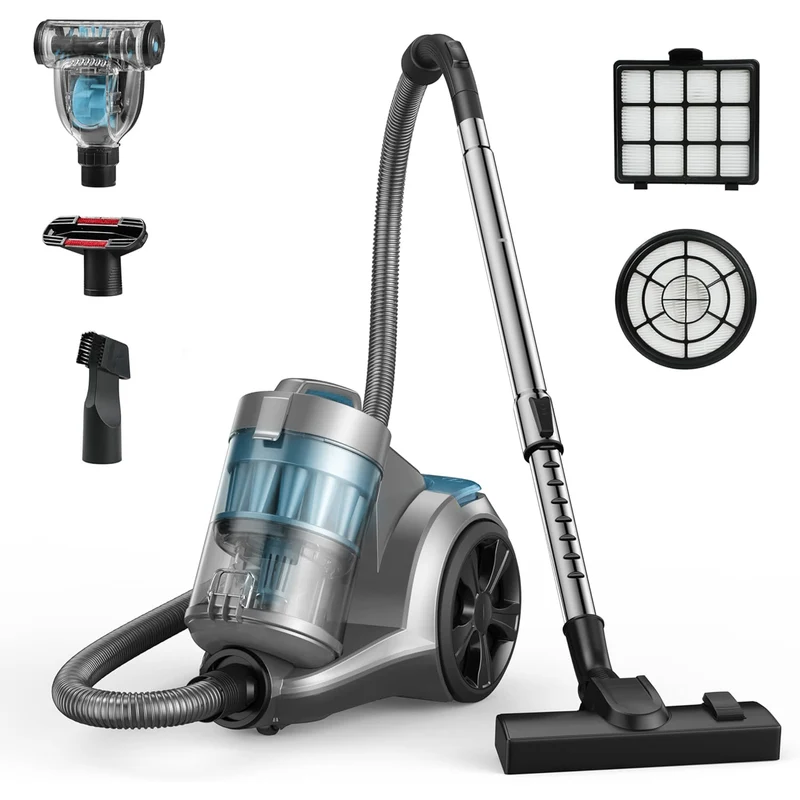 Aspiron AS- CA033 1700W Canister Vacuum Cleaner, 45Kpa Bagless Vacuum Cleaner