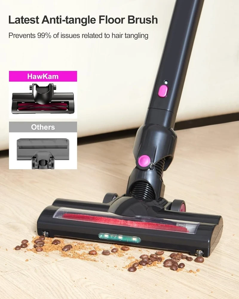 Hawkam 7-in-1 Cordless Vacuum Cleaner CA004, Telescopic Wand, Rechargeable Electric Broom