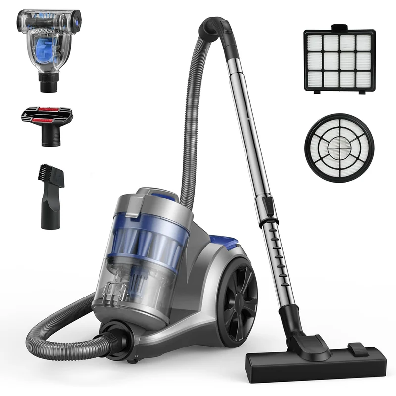 Aspiron AS-CA033 1700W Canister Vacuum Cleaner, 45Kpa Bagless Vacuum Cleaner