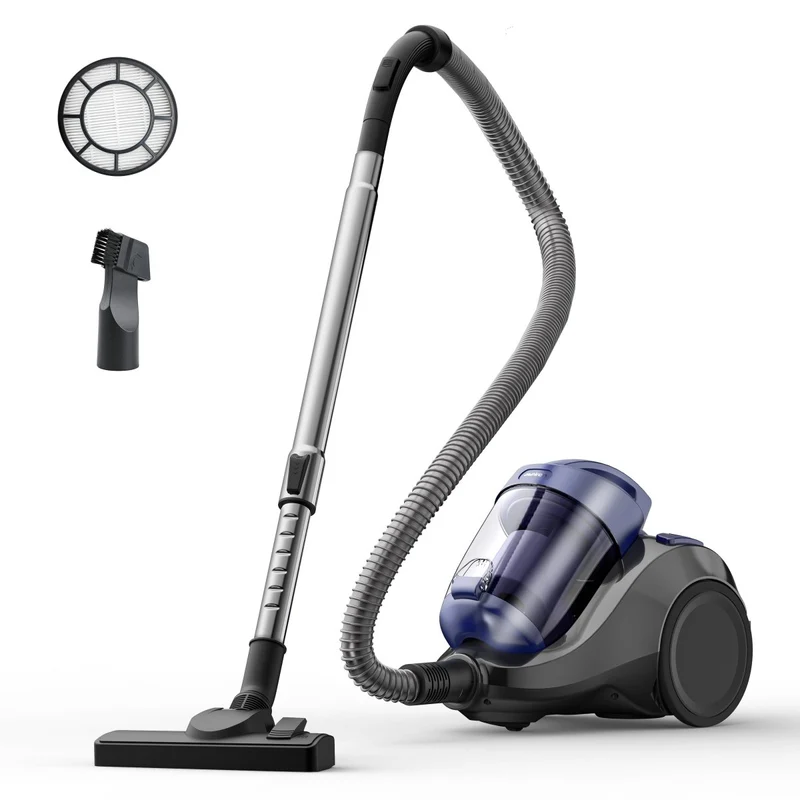 Aspiron Canister Vacuum Cleaner CA034, 2.1QT Dust Cup, Corded Vacuum Cleaner