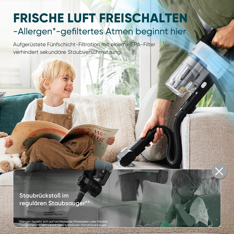 Levoit AERO Staubsauger mit Selbstreinigungs-Station