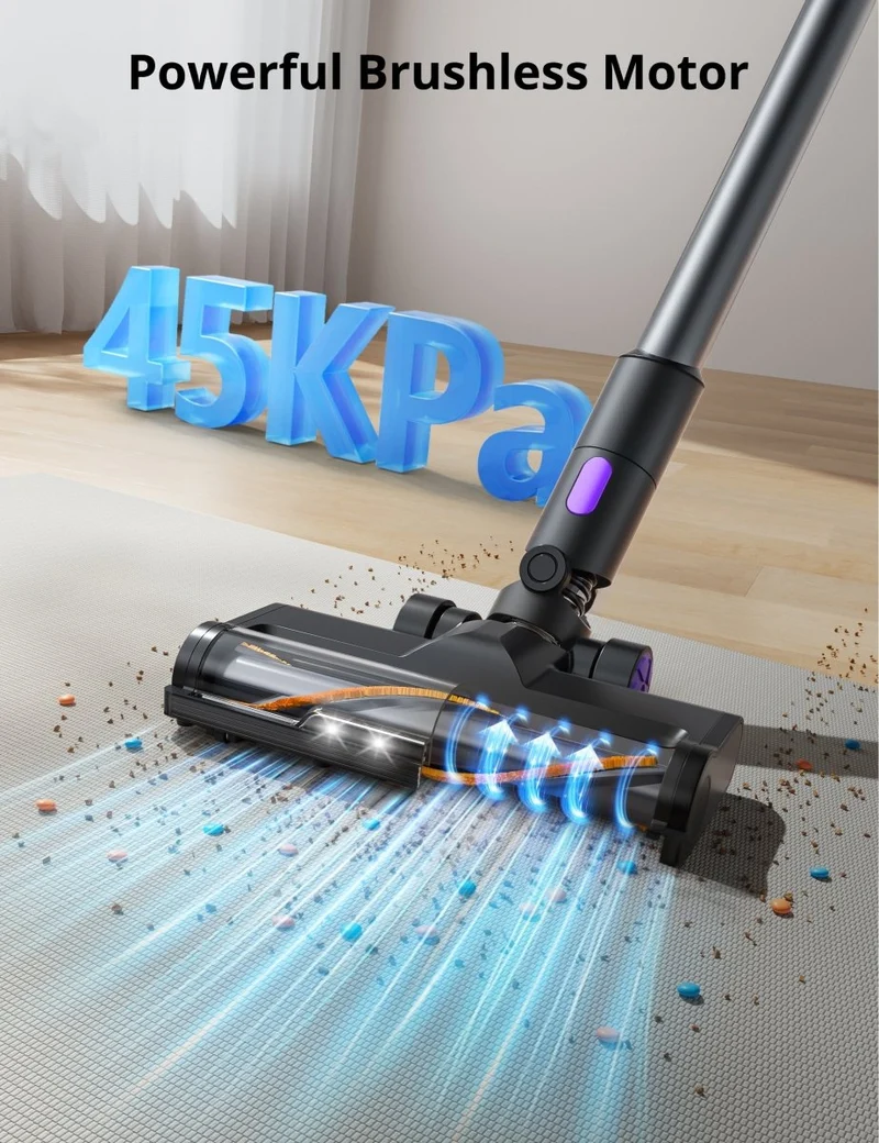 Aspiron® Cordless Vacuum Cleaner CA037, Portable Vacuum Cordless with LED Screen