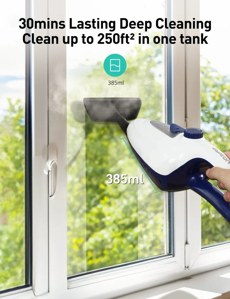 Aspiron AS-CA039 12-in-1 Steam Mop, 1500W Detachable Handheld Steam Cleaner