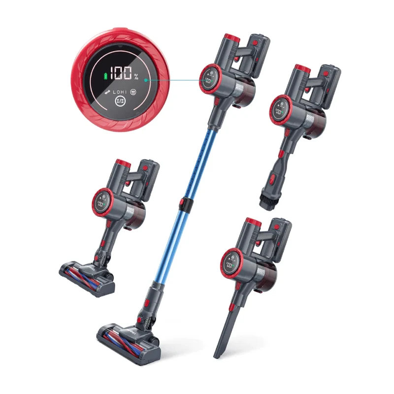 ASPIRON® Cordless Vacuum Cleaner CA028, 45 min Runtime with large LED Touch Display 2024