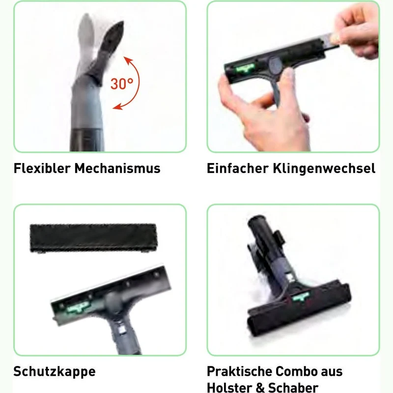 UNGER Ergo Tec Ninja Schaber mit Holster