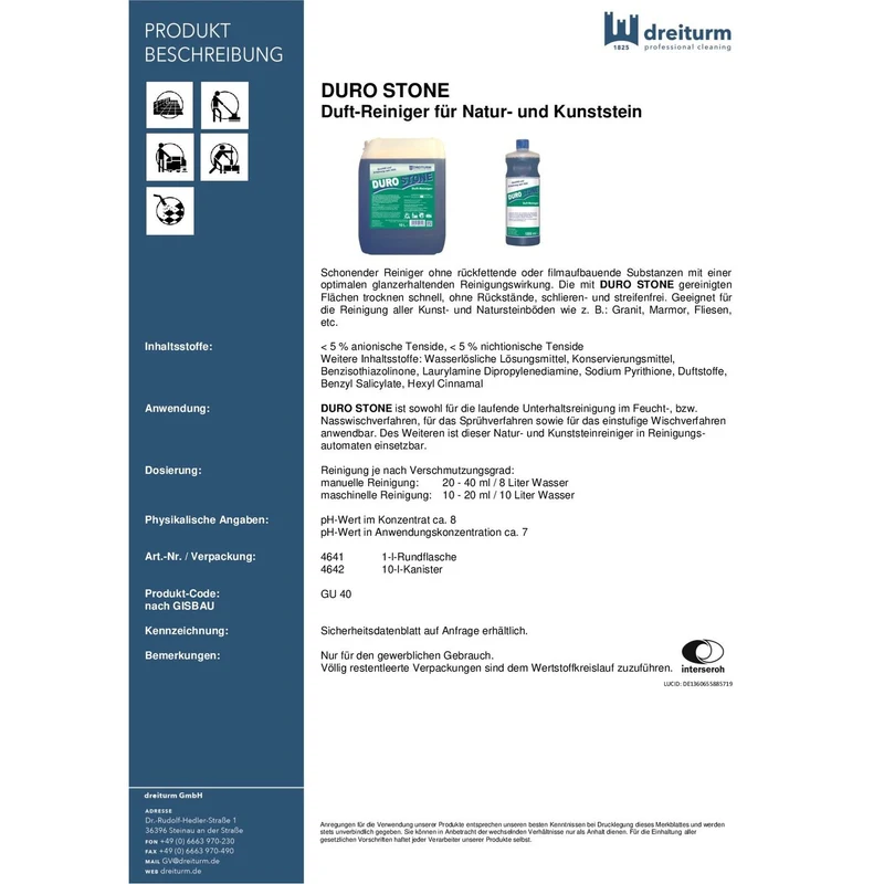 Dreiturm Duro Stone 1L