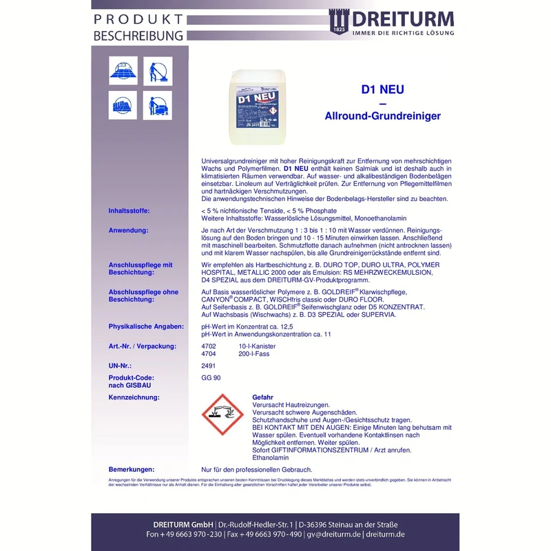 Dreiturm Grundreiniger 10L
