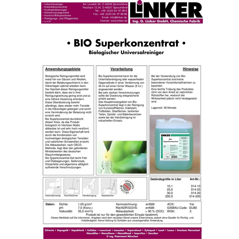 Linker Bio Superkonzentrat 10L