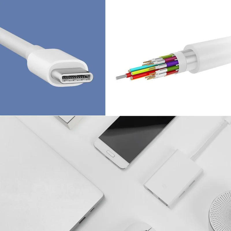 Xiaomi Mi USB-C naar VGA en Gigabit Ethernet Multi-Adapter