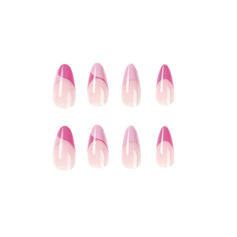 Künstliche Nagelverlängerungen mit elegantem Glitzer-French-Tip Design Karnz