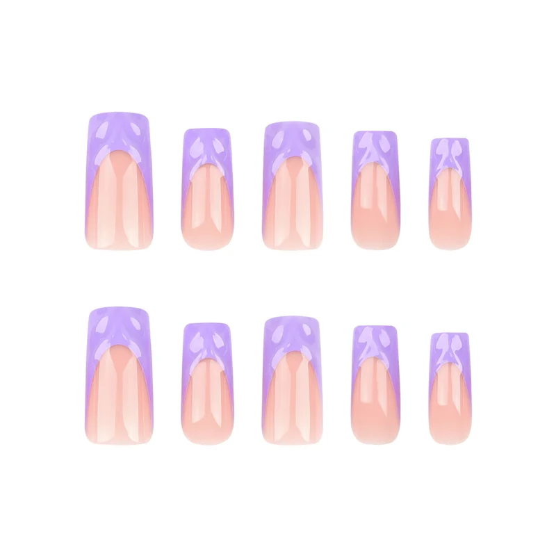 Künstliche Nagelverlängerungen mit elegantem Farbverlauf Karnz