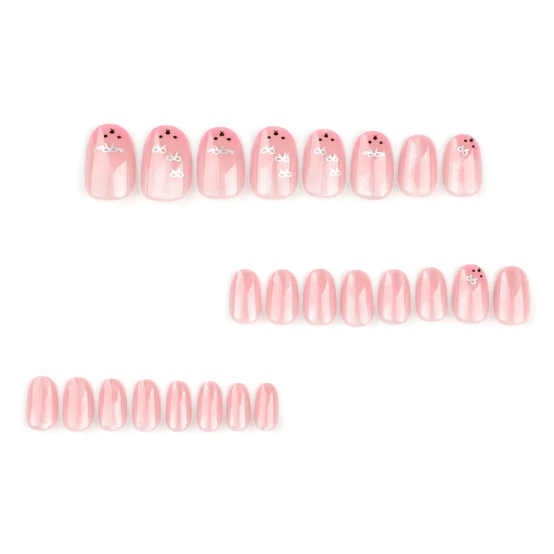 Künstliche Nagelkunst mit verspieltem Hasen-Design Karnz