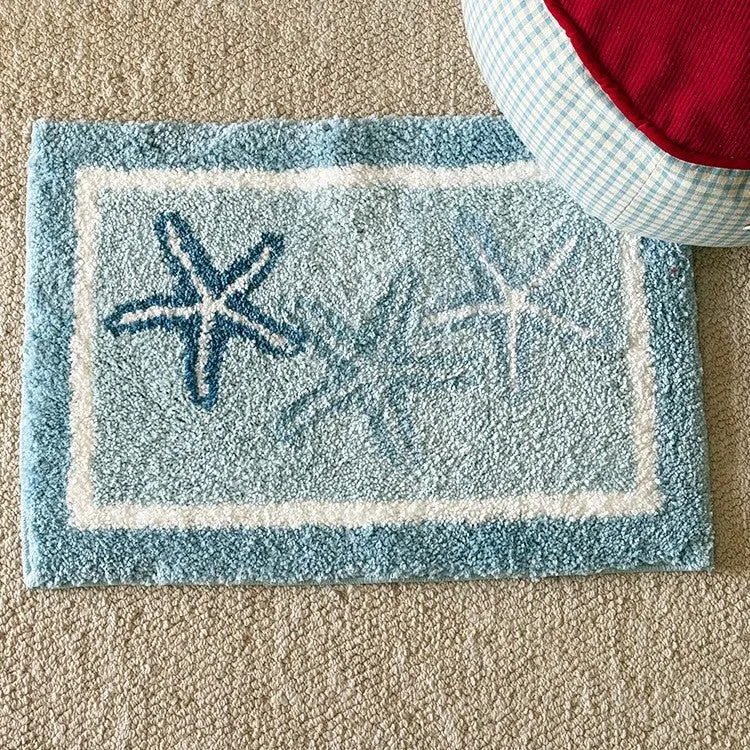 Küsten-Seestern-Design-Badmatte