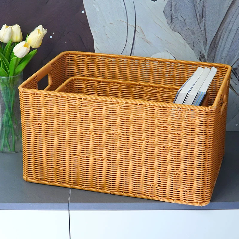 Rattan Aufbewahrungskorb mit Griffen Karnz