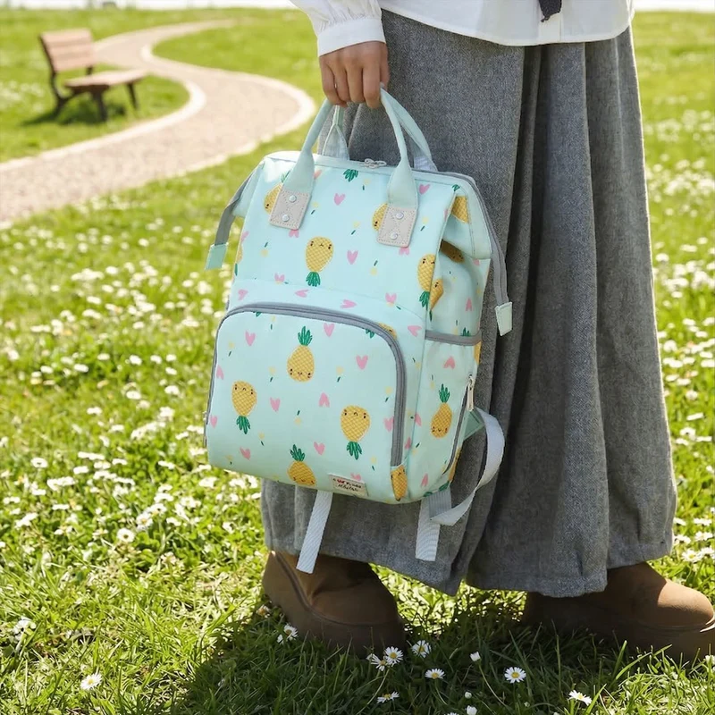 Verspielter Ananasdruck Wickelrucksack Karnz