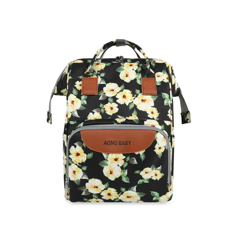 Kreativer floral gedruckter Mehrfach-Taschen Wickelrucksack Karnz