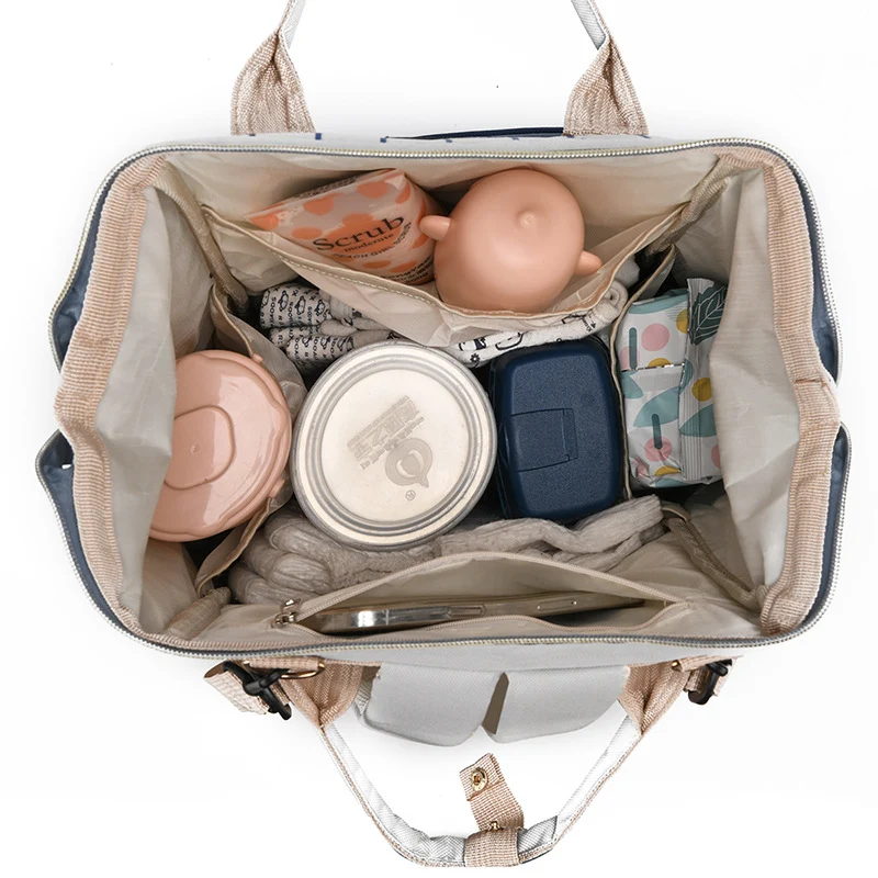 Stylische Multifunktions-Windelrucksack Karnz