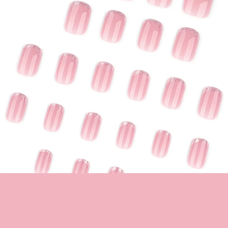 Glamouröse Nagelverlängerungen mit Glitzer-Finish Karnz